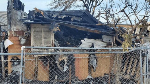 A snapshot of the mobile home fire in Fresno where Ronald Richardson died