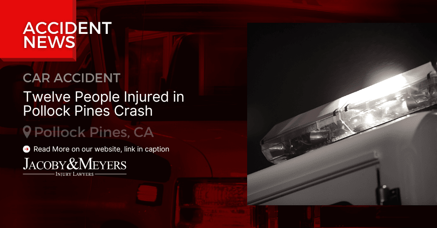 Twelve People Injured in Pollock Pines Crash